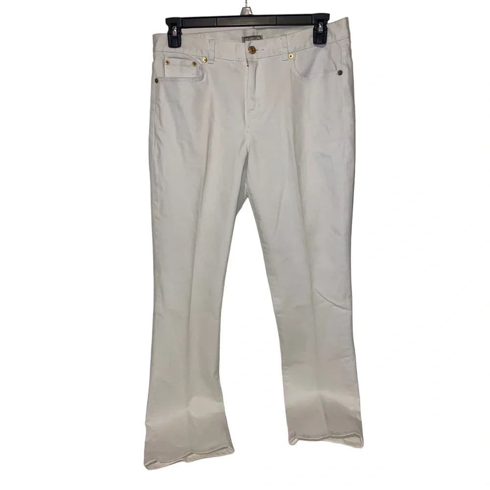 American Living Jeans Womens Size 8 Revere Straight Leg Solid White Waist 32" Ri - Picture 1 of 11